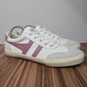 Gola Stratus Fashion Sneakers Off White Pink Candy Casual Shoes Womens